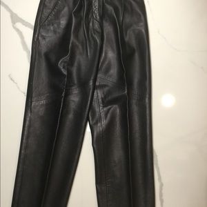 Vakko Leather Pants